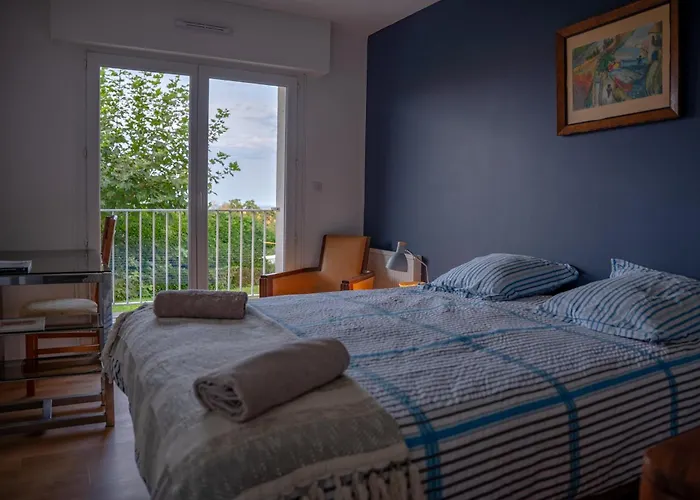 Cosy, Vue Mer, Terrasse Et Parking Situe A Beaurivage Lejlighed Biarritz