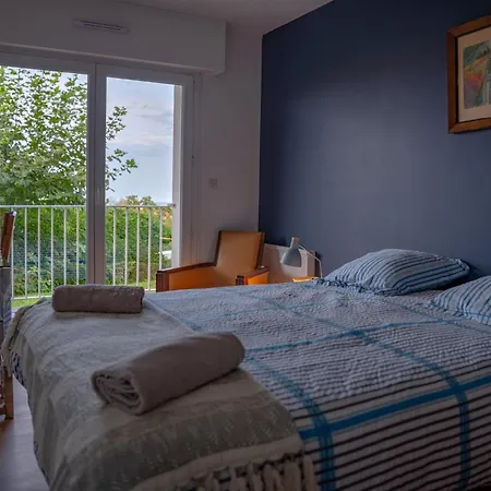 Cosy, Vue Mer, Terrasse Et Parking Situe A Beaurivage Lägenhet Biarritz